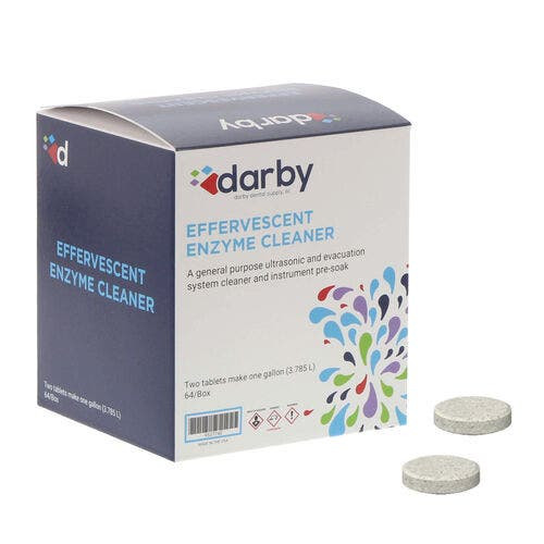 Effervescent Enzyme Cleaner, Enzyme Tablets, 64/Box