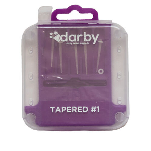 Tapered Fiber Posts Size 1 Refill, 10 Tapered Posts