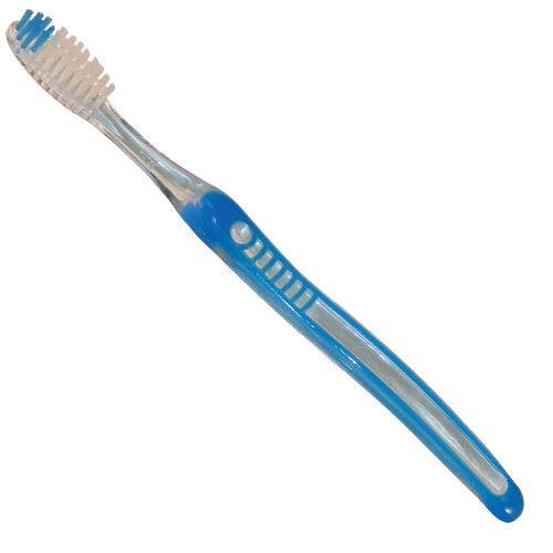 2-Tone Adult Toothbrush, Transparent, 36 Tufts, Assorted, 72/Box, DAR16960