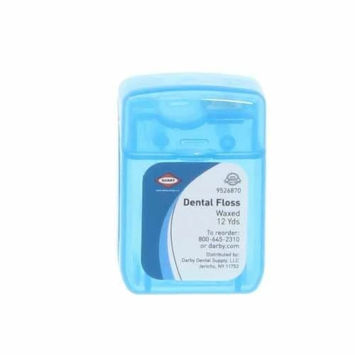 Dental Floss, Waxed, 12 yards, 144/Case, Plain