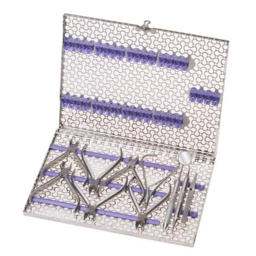 IMS Infinity Series Orthodontic Cassette SS Prpl 7 Plrs & 4 Hnd Inst  (IMNORTHL4)