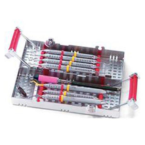 IMS Instrument Cassette Stainless Steel Red 8 Instruments  (IM9080)