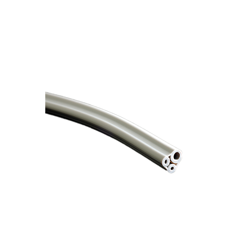 HP Tubing, 3 Hole, Asepsis Straight Gray