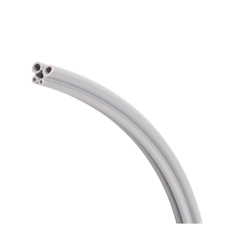 HP Tubing, 4 Hole, Straight Gray