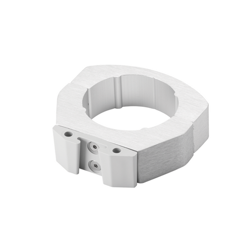 Vacuum Canister 2" Post Mount w/Gray Bracket, Anodized