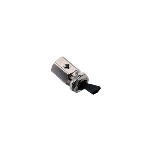 Toggle Valve, On/Off, 2-Way, Black