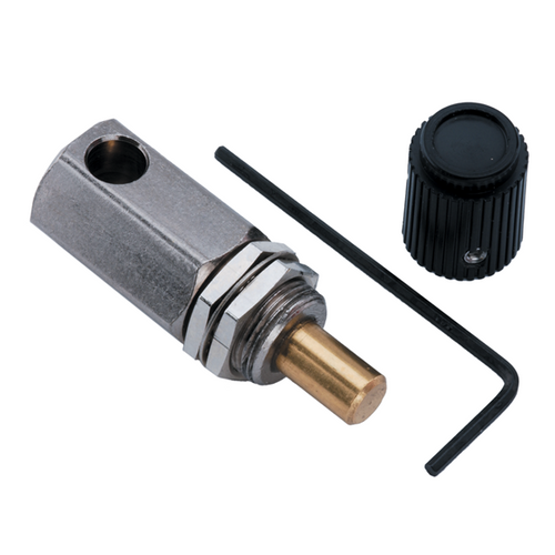 Flow Control Valve w/Knob, Black