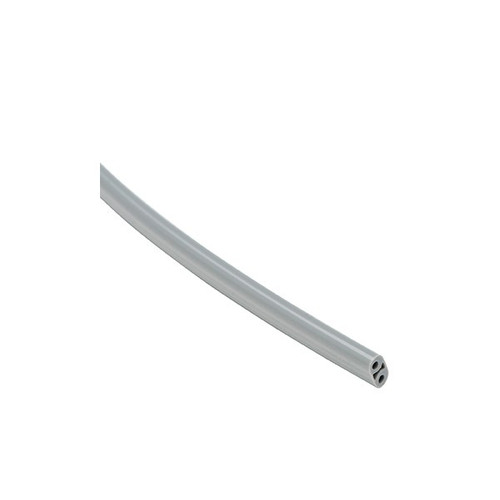 Syringe Tubing, 2 Hole, Asepsis Straight Black; Box of 100ft