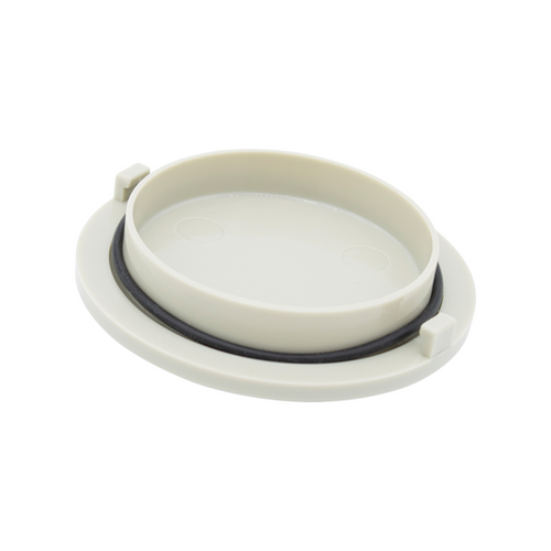 Vacuum Canister Cap w/O-ring, Bracket Mounted, Gray