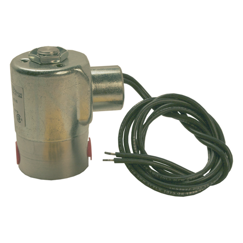 Water Solenoid Valve, 2-Way 1/8" NPT, 24 Volt, 12" Leads, 1/2" Hub Mount