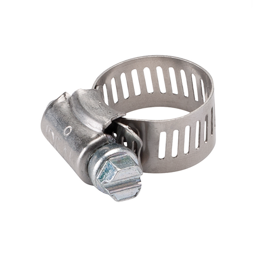 Hose Clamp, Stainless Steel, 3/8" - 7/8"; Pkg of 10