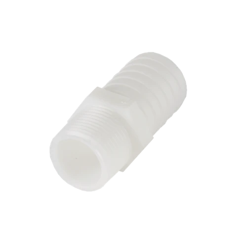 1/2" MPT x 3/4" Barb Adapter, Plastic
