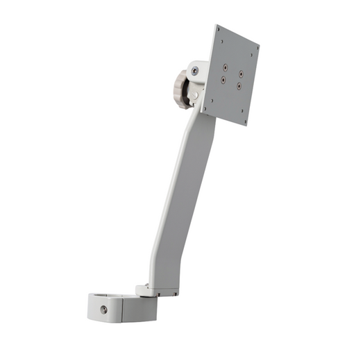 Monitor Support, Vertical Post Mounted, White