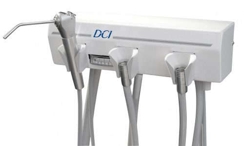 Alternative Arm Mounted Manual Control, 1 Wet & 1 Dry w/Tray & White Flex Arm
