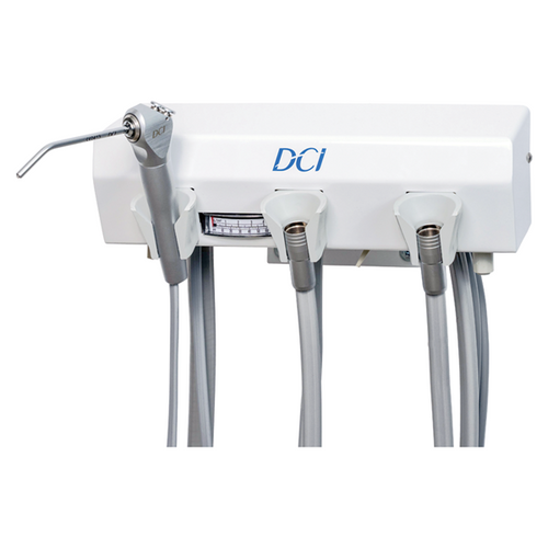 Alternative Arm Mounted Manual Control, 1 Wet & 1 Dry w/Tray & White Flex Arm