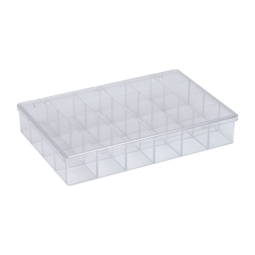 Storage Box, Plastic, 24 Compartment