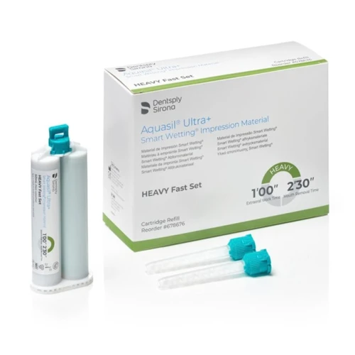 Aquasil Ultra+ LV I Wash Material I Cartridge 50mL, Heavy Fast Set (Light Green)