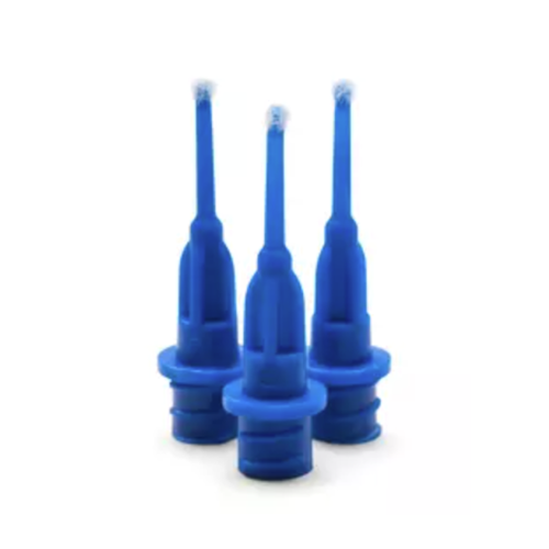 Dark Blue All Plastic Flocked Tips, 100/Pack