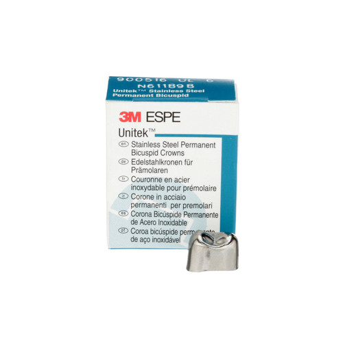 Unitek Stainless Steel Permanent First Bicuspid Crowns Refills, 5/Pk, UL6 upper left  size 6
