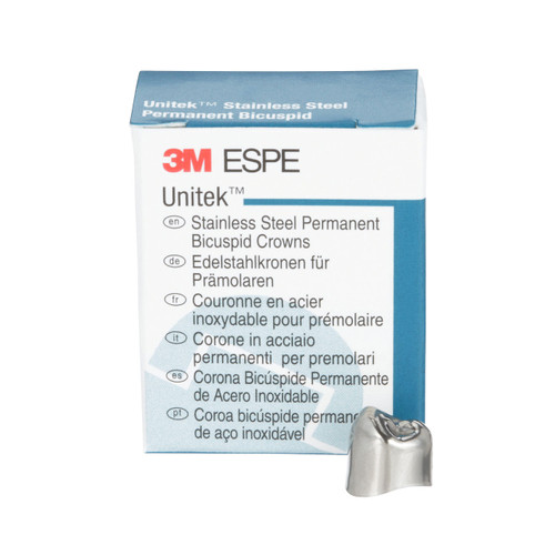 Unitek Stainless Steel Permanent First Bicuspid Crowns Refills, 5/Pk, LR5 lower right  size 5