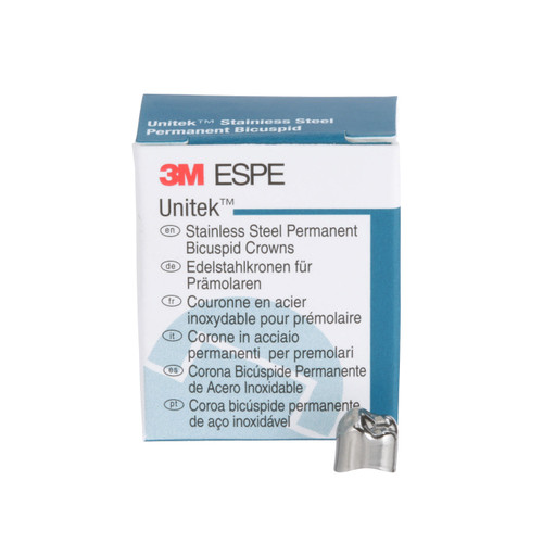 Unitek Stainless Steel Permanent Second Bicuspid Crowns Refills, 5/Pk, LL0 lower Right  size 0