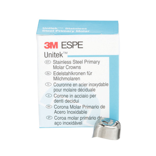 Unitek Stainless Steel Crowns Refills, First Primary Molars, 5/Pk, UR7  Upper Right Size 7