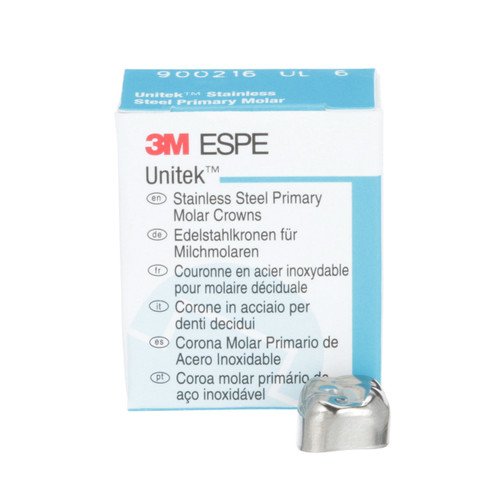 Unitek Stainless Steel Crowns Refills. Second Primary Molars, 5/Pk, UL6  Upper Left Size 6