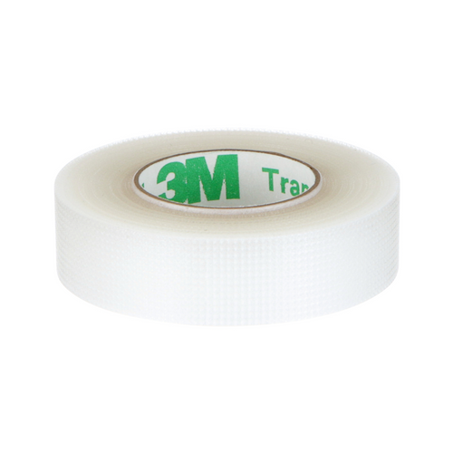 3M Transpore Medical Tape, 1527-0, porous, clear, 1/2 in x 10 yd (1.25 cm x 9.1 m) 24/Box