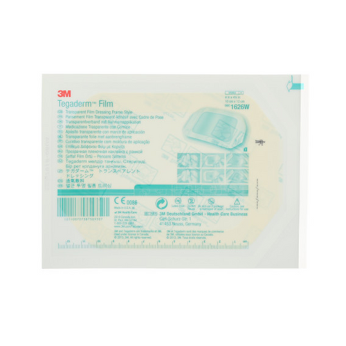 Tegaderm Film Frame Style Dressing 4x4-3/4" Sterile Adhesive Adherent Trans LF