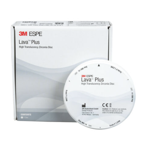 3M-Solventum, 3M Lava Plus High Translucency Zirconia Disc, 69272, 98S x 18 mm, 69272