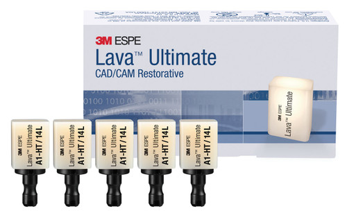 3M Lava Ultimate CAD/CAM Restorative for CEREC 2912B1-HT Size 12 Pack of 5