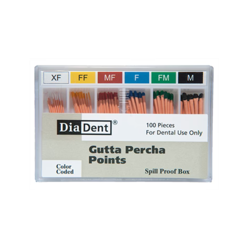 Diadent, Gutta Percha Accessory Sliding Package, Non-Marked, 100/Box, #XF/M, 102-S691