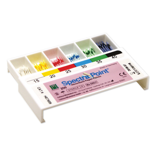Coltene, #80 Black .02 Taper HYGENIC Spectra Absorbent Paper Points Bulk, 120/Box, H07688