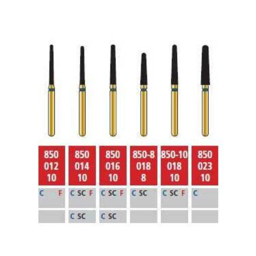 Coltene, Alpen Multilayer Diamonds FG 850-023 Coarse 5/Pack, R850C023FG, R850C023FG