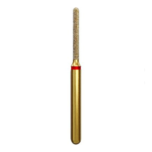 Coltene, Alpen Multi-Use Multilayer Diamond Instruments, FG, Fine, Red, Round End Cylinder, 5/Pack, 60032599