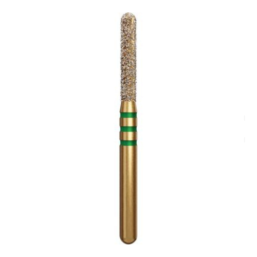Coltene, Alpen Z-Rex Zirconia Diamond Burs, FG, Coarse, Round End Cylinder, # 881Z, 1.6 mm Head Diameter, 8 mm Head Length, 5/Pack, 60032621