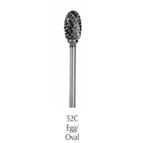 Buffalo Dental, Egg/Oval (52C) Diamond Cut Fine HP Carbide Bur, 18030FDM