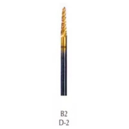 Buffalo Dental, B2, (D-2) TNT-Coated Diamond Cut Regular HP Carbide Bur, B2-GOLD