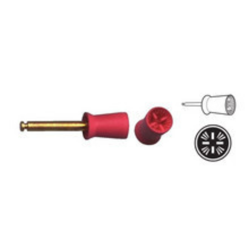 AllPro, Allpro Prophy Cup Latch Mandrel Square Ribbed & Webbed Skirted Soft Hot Pink Comfort-Berry Scented, 144/Pack, 404-N-144