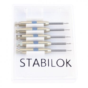 Stabilok Drill, Stainless Steel, Blue .021' Single Pin Drill, 5/Pack