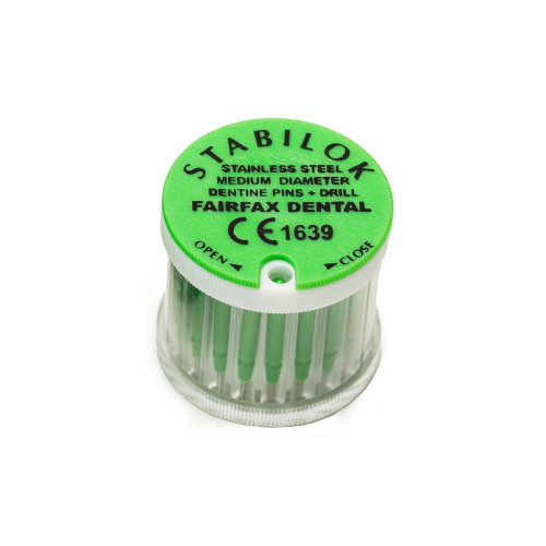 Stabilok Standard Kit, Stainless Steel, Green .027' Single Pin, 20/Pack
