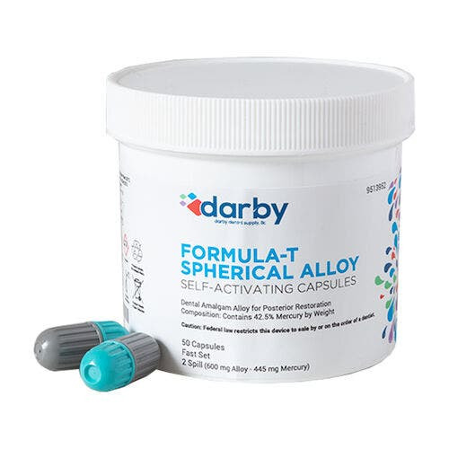 Formula-T Spherical Alloy, , Two Spill, 50/Pkg, Gray, FastSet