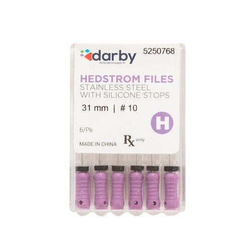 Hedstrom Files with Silicone Stops, 31mm, #10, 6/Pkg.