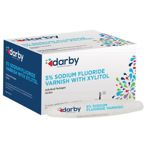 Clear Sodium Fluoride Varnish with Xylitol, , 50/Box, Misc., Caramel