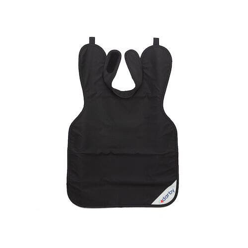 Adult Style 24 X-Ray Aprons, 0.3 mm Vinyl, w/ collar, 23.5" x 27.5", Black