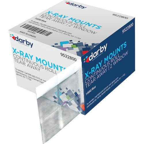 Universal X-Ray Mounts, 2-Window, 1000/Box