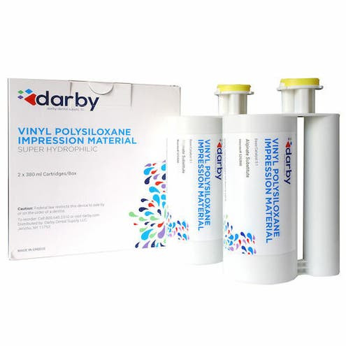 Vinyl Polysiloxane Impression Material, Heavy Body, Regular Set, Rose, 380 mL, 2/Box, 215207138E