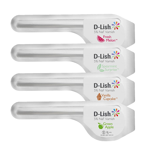 D-Lish® Sodium Flouride 5% Varnish Green Apple Box of 50