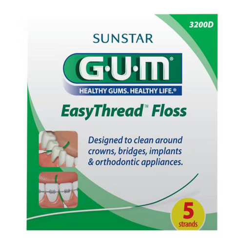 Sunstar, GUM EasyThread Floss Threader Sample Pack 5/Package 100/Bx, 3200PQ