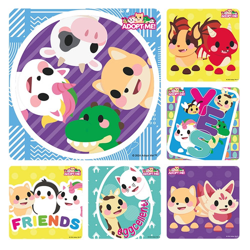 Kids Stickers Adopt Me From Roblox 100/Box